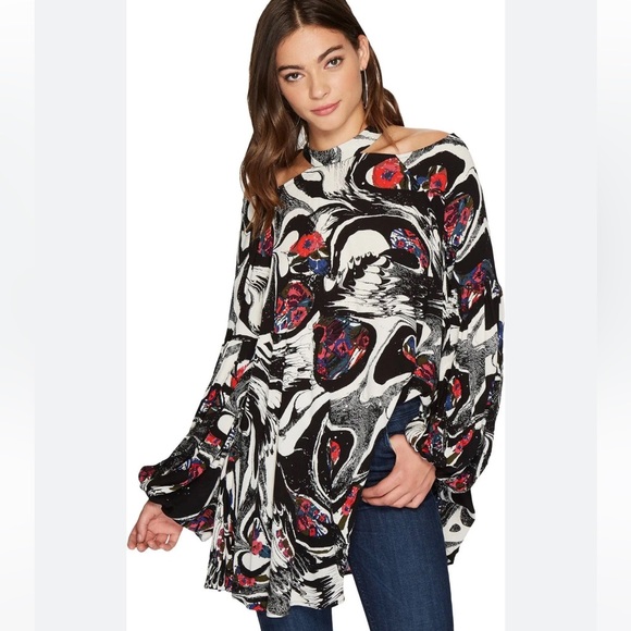 Free People Drift Away Printed Tunic - Picture 14 of 14
